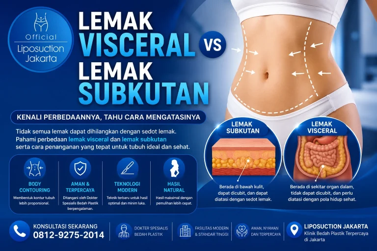 Perbedaan lemak visceral dan lemak subkutan dijelaskan oleh Dokter Spesialis Bedah Plastik di Liposuction Jakarta