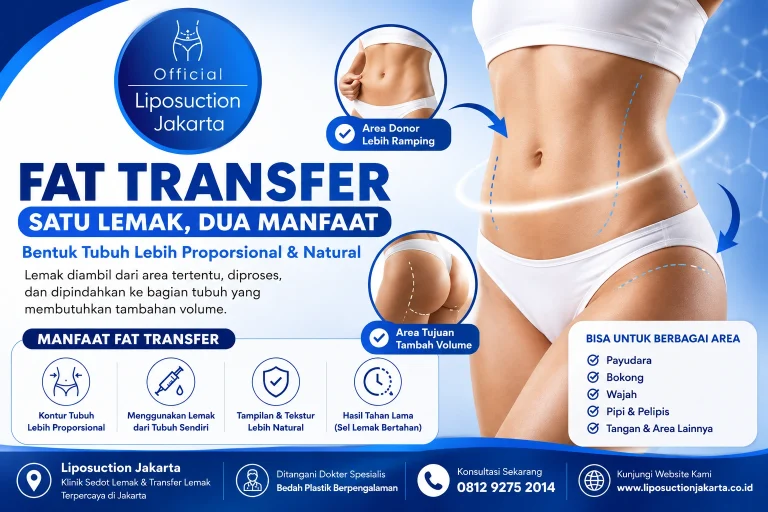 Fat transfer Jakarta untuk membentuk tubuh lebih proporsional dengan transfer lemak